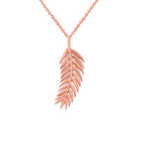 Olive Leaf Necklace in 9ct Rose Gold product