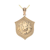 Lion Shield Necklace in 9ct Gold product