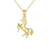 Running Horse Necklace in 9ct Gold product
