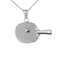 Table Racket Necklace in 9ct White Gold product