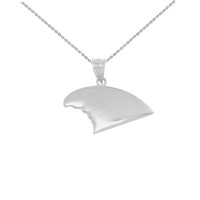 Shark Fin Necklace in 9ct White Gold product