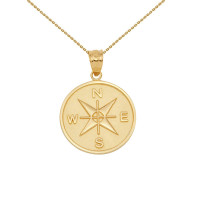 Compass Medallion Necklace in 9ct Gold product
