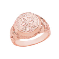 Zodiac Nugget Libra Zodiac Ring in 9ct Rose Gold product