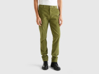 Benetton, Pantalón De Pana Elástica, size 42, Militar, Hombre product
