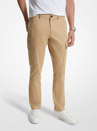 MK Stretch Organic Cotton Cargo Trousers - Khaki - Michael Kors product