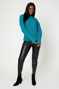 Womens Long Sleeve Cable Knit Jumper product