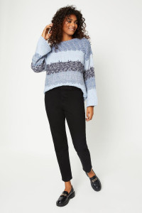 Womens Stripe Knitted Jumper product