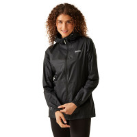 Regatta Womens Pack-It III Waterproof Jacket (Black) product