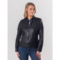 Buttermere Leather Racer Jacket in Black product