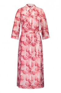 Midi-jurk met print Victoria  roze product