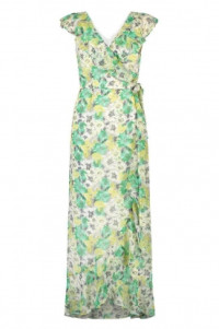 Maxi-jurk met bloemenprint Olga  groen product