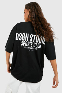 Dsgn Studio Sports Slogan Oversized T-Shirt - Black - M product