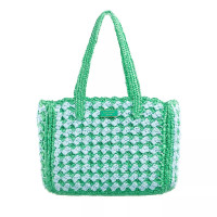 Kate Spade New York Totes - High Tide Striped Crochet Shopping Bag Raffia in blauw product