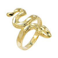 Precision Cut Snake Contemporary Ring in 9ct Gold product
