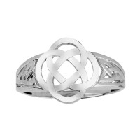 Celtic Trinity Contemporary Ring in Sterling Silver product