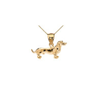 Dachshund Necklace in 9ct Gold product