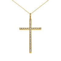 0.20ct Diamond Cross Necklace in 9ct Gold product