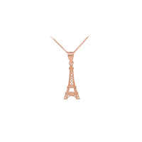 Eiffel Tower Necklace in 9ct Rose Gold product