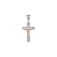 Cross Necklace in 9ct Two-Tone White Gold product