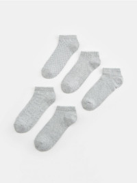 Sinsay - Sada 5 párů ponožek - šedá product