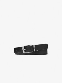 MK Reversible Pebbled Leather Belt - Black - Michael Kors product