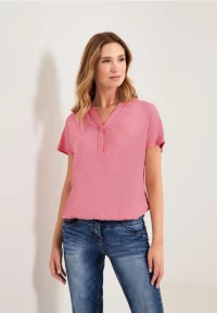 Cecil Damen Bluse mit Elastiksaum in Pink, Gr: L product