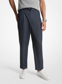 MK Chambray Belted Trousers - Midnight - Michael Kors product