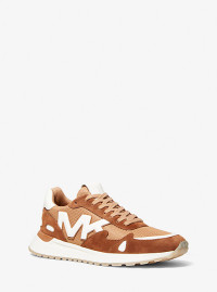 MK Miles Suede and Mesh Trainer - Pl Pnut Mlt - Michael Kors product