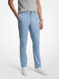 MK Slim-Fit Cotton Blend Chino Trousers - Chambray - Michael Kors product