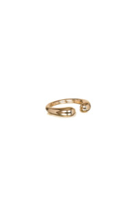 Stainless steel gold plated ring Melt  goud product