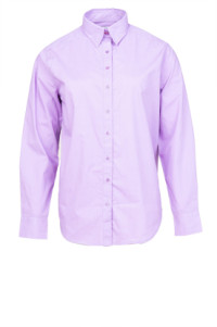 Poplin boyfriend blouse Iconic  paars product