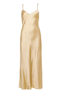 Satijnen jurk Zena  goud product