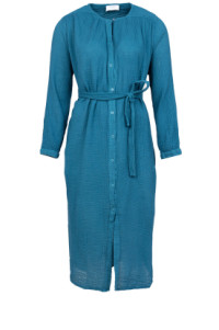 Katoenen mousseline jurk Nala  blauw product