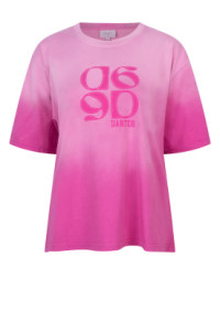 Verwassen t-shirt logo Ashton  roze product