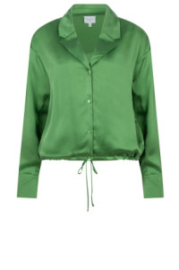 Stretch zijden blouse Emery  groen product