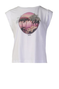 T-shirt met strass steentjes Tangi  wit product