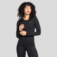 Odlo T-shirt technique à manches longues Natural 100 % Merino Warm pour femme, S, noir product