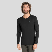 Odlo T-shirt technique à manches longues Natural 100 % Merino Warm pour homme, XL, noir product