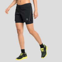 Odlo Short de running 2-en-1 X-Alp Trail 15 cm pour femme, XL, noir product
