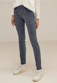 Casual fit jeans in satijnlook product