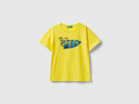 Benetton, T-shirt Con Dettagli Fluo, Giallo, Bambini product