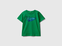 Benetton, T-shirt Con Dettagli Fluo, Verde, Bambini product
