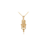 Studio Mic Necklace in 9ct Gold product