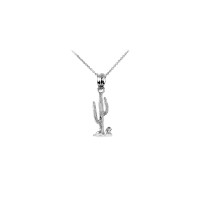 Cactus Charm Necklace in Sterling Silver product