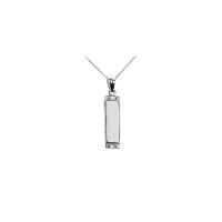 Harmonica Necklace in 9ct White Gold product