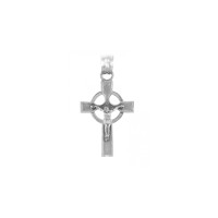 Infinity Cross Necklace in 9ct White Gold product