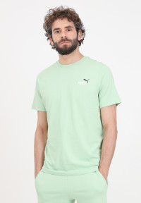 T-shirt verde da uomo Essentials+ con stampa logo piccolo product