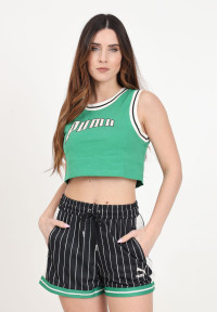 Shorts da donna nero verde e bianchi t7 mesh product