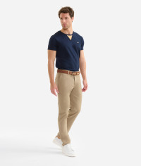 Pantaloni super slim in cotone stretch Tortora product