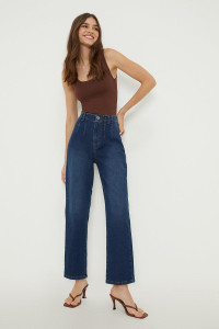 Womens Seam Detail Straight Jeans product